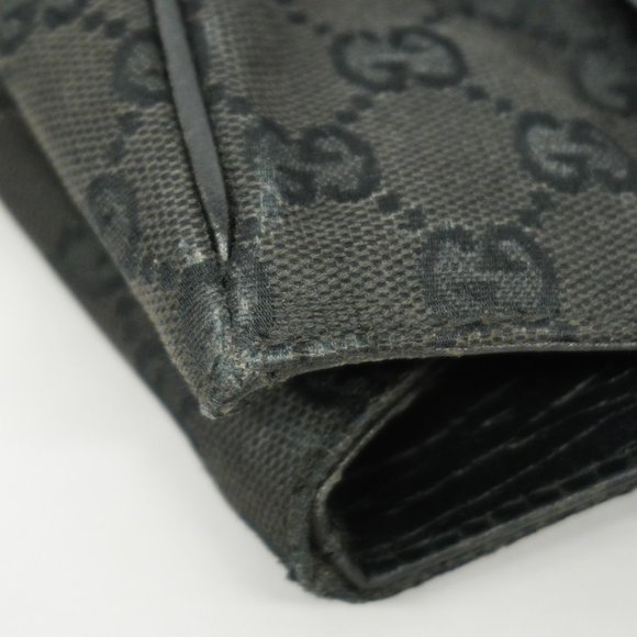 Gucci Tote Bag GG Canvas Bamboo 112530 Black Women's - Picture 12 of 14